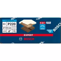 slifavimo popierius 125 - Šlifavimo popierius Bosch EXPERT C470 125 mm; K220; 50 vnt. - 5 nuotrauka