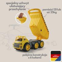 didelis zaislinis sunkvezimis - BIG Power Worker Mega Savivartis, Geltonas (Yellow) - 6 nuotrauka