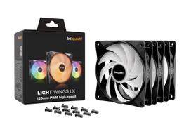 ventiliatoriai 120 mm - Be Quiet! Light Wings LX 120mm PWM High-Speed 3-Pack Juodas (Black) - 2 nuotrauka