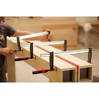 spaustuva medienos - Spaustuvas Bessey TPN50S12BE, 560 kg, plienas/medis/ketus, 500 mm x 120 mm - 2 nuotrauka