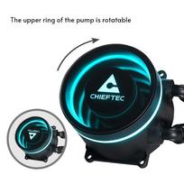 liquid cpu cooler - Chieftec Iceberg 360 Dark CPU Liquid Aušintuvas Juodas (Black) - 5 nuotrauka