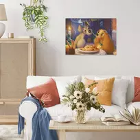 puzzle deliones 1000 - Ravensburger Disney Collector's Edition Lady And The Tramp, 1000 det. - 2 nuotrauka