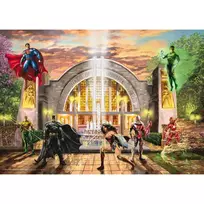 puzzle deliones 1000 - Schmidt Spiele Thomas Kinkade Studios: DC Justice League - Hall of Justice, 1000 det. - 2 nuotrauka