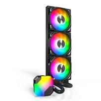 cpu argb cooler - Montech Hyper Flow ARGB AIO Water Cooling 360 mm Black - 4 nuotrauka