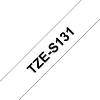 lipni juosta senukai - Brother | TZe-S131 Strong Adhesive Laminated Tape | Black on Clear | TZe | 8 m | 1.2 cm | TZES131 - 5 nuotrauka