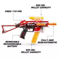 ginklai lt - XSHOT - Hyper Gel Blaster Trace Fire (Gelinis) - 4 nuotrauka