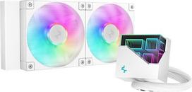 cpu argb cooler - DeepCool LT240 WH ARGB White - 4 nuotrauka