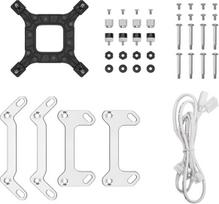 cpu argb cooler - DeepCool LT240 WH ARGB White - 6 nuotrauka