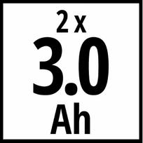 3ah 18v - Einhell PXC Plus TWIN-PACK, 18 V, 3.0 Ah, Li-ion, 2 vnt. - 8 nuotrauka
