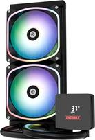 vandes ausintuvai procesoriaus - Enermax Aquafusion II 240 mm ARGB Juodas (Black) Procesoriaus Aušintuvas - 4 nuotrauka