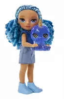 rainbow high - Lėlė su priedais Rainbow High Little Sister Sapphire, 14 cm - 5 nuotrauka