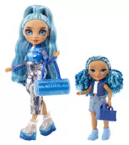 rainbow high - Lėlė su priedais Rainbow High Little Sister Sapphire, 14 cm - 6 nuotrauka