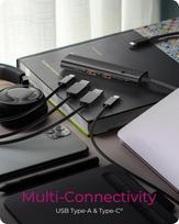 usb 4 port hub - Raidsonic 4-Port USB 3.2 Gen 2 Hub su Power Delivery IB-HUB1437-CPD Juodas (Black) - 6 nuotrauka