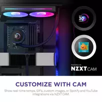 water cooling - NZXT Kraken Plus 240 RGB Balta (White) Procesoriaus Universalusis Skystinis Aušintuvas - 2 nuotrauka