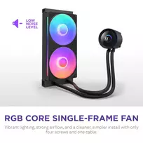 water cooling - NZXT Kraken Plus 240 RGB Balta (White) Procesoriaus Universalusis Skystinis Aušintuvas - 3 nuotrauka