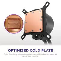 water cooling - NZXT Kraken Plus 240 RGB Balta (White) Procesoriaus Universalusis Skystinis Aušintuvas - 7 nuotrauka