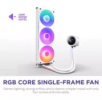 360 - NZXT Kraken Plus 360 RGB Baltas (White) - 5 nuotrauka