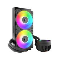 ausintuvas juodas - Arctic Freezer III Pro 240 120mm Liquid Cooling ARGB Black - 8 nuotrauka
