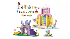 gabbys dollhouse - LEGO Gabby's Dollhouse Saldėsių kalnas ir katytės sodas 11205 - 6 nuotrauka