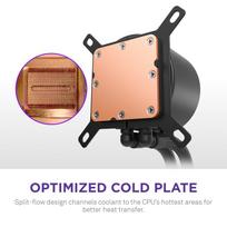 360mm liquid cooler - NZXT Kraken Plus 360 Juodas (Black) - 4 nuotrauka