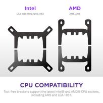 360mm liquid cooler - NZXT Kraken Plus 360 Juodas (Black) - 5 nuotrauka