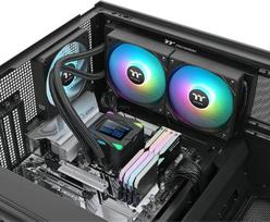 vandes ausintuvai procesoriaus - Thermaltake LA240-S ARGB 120mm Vandens Aušintuvas Juodas (Black) - 4 nuotrauka