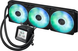 ausintuvas juodas - ASUS Prime LC 360 ARGB LCD Procesoriaus Aušintuvas Viskas Viename 12 cm Juodas (Black) - 2 nuotrauka