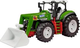 traktor - BRUDER traktorius su priekiniu krautuvu ir savivarte priekaba Roadmax, 3452 - 3 nuotrauka