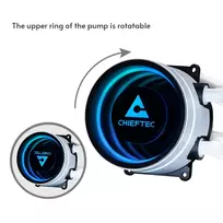 liquid cooler - Chieftec ICEBERG 240-RGB-W White - 4 nuotrauka
