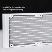 liquid cooler - Chieftec ICEBERG 240-RGB-W White - 5 nuotrauka