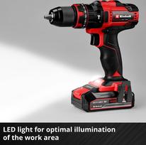 smuginis - Einhell TE-CD 18/44 Li-i, 18 V - 4 nuotrauka