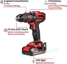 smuginis - Einhell TE-CD 18/44 Li-i, 18 V - 6 nuotrauka