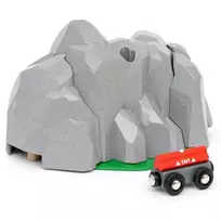 traukiniu trasa - Trasos dalys, tunelis Brio World Exploding Tunnel, pilka - 4 nuotrauka