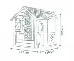 lauko nameliai - Žaidimų namelis Smoby Gardeners Cottage 810408 - 6 nuotrauka