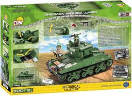 konstruktorius cobi - Konstruktorius Cobi Historical Collection Sherman M4A3E2, 720 vnt. - 4 nuotrauka