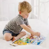 spiningas - Melissa & Doug lavinamoji lenta Motoriktafel Schlösser, įvairių spalvų - 2 nuotrauka