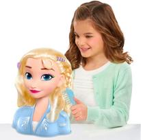 rinkinys - Just Play Disney Frozen 2 Elza plaukų modeliavimo galva su priedais, 32806 - 4 nuotrauka