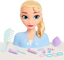 rinkinys - Just Play Disney Frozen 2 Elza plaukų modeliavimo galva su priedais, 32806 - 6 nuotrauka