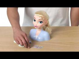 rinkinys - Just Play Disney Frozen 2 Elza plaukų modeliavimo galva su priedais, 32806 - 8 nuotrauka