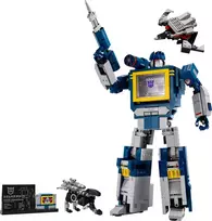 lego konstruktoriai - LEGO Icons Transformers: Garso banga 10358 - 8 nuotrauka