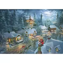 delione 3 - Schmidt Spiele Thomas Kinkade Studios Santa's Silent Night, 1000 det. - 3 nuotrauka