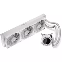 120mm liquid cooler - Krux HydroGlance 360 ARGB LCD Baltas (White) - 2 nuotrauka