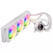 120mm liquid cooler - Krux HydroGlance 360 ARGB LCD Baltas (White) - 4 nuotrauka