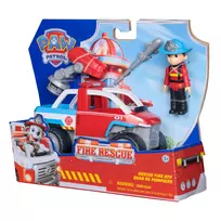paw patrol rescue - SPIN MASTER PAW PATROL gaisrinė mašina Fire Rescue Ryder, 6073897 - 2 nuotrauka