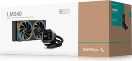 intel cooler - DeepCool LM240 Aušinimo skysčiu rinkinys 12 cm Juodas (Black) - 3 nuotrauka