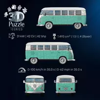 ravensburger 3d puzzle - Ravensburger Iconics Volkswagen T1, 162 det. - 4 nuotrauka