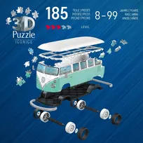 ravensburger 3d puzzle - Ravensburger Iconics Volkswagen T1, 162 det. - 6 nuotrauka