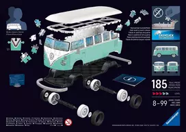 ravensburger 3d puzzle - Ravensburger Iconics Volkswagen T1, 162 det. - 9 nuotrauka