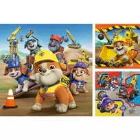 paw patrol puzzle - Ravensburger Paw Patrol Rubble & Crew Work Vehicles, 3 x 49 det. - 5 nuotrauka