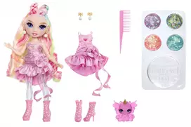 rainbow lele - MGA Rainbow High Rainbow Shimmers Bella lėlė 122395, 28 cm, Rožinė (Pink) - 8 nuotrauka